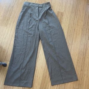 Nasty Gal Charcoal Wide-Leg Trousers